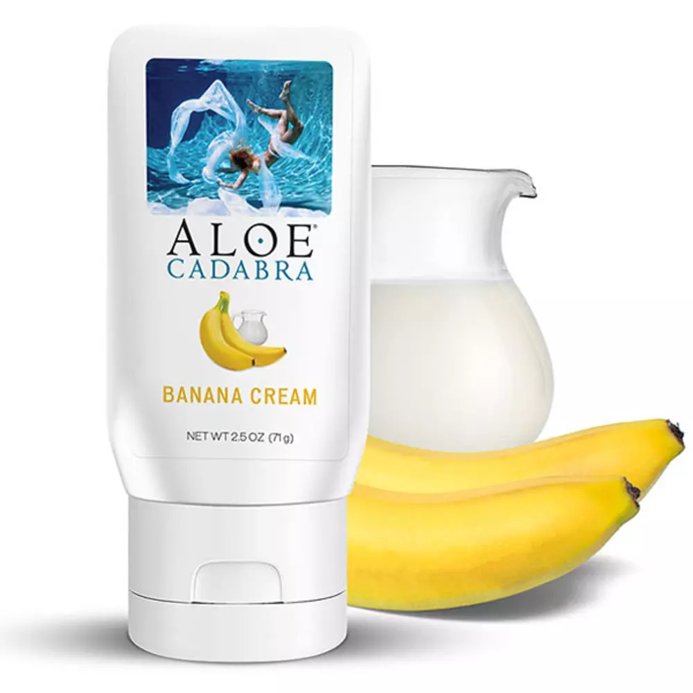 Aloe Cadabra Organic Lubricant In Banana Cream Flavor 2.5 Oz
